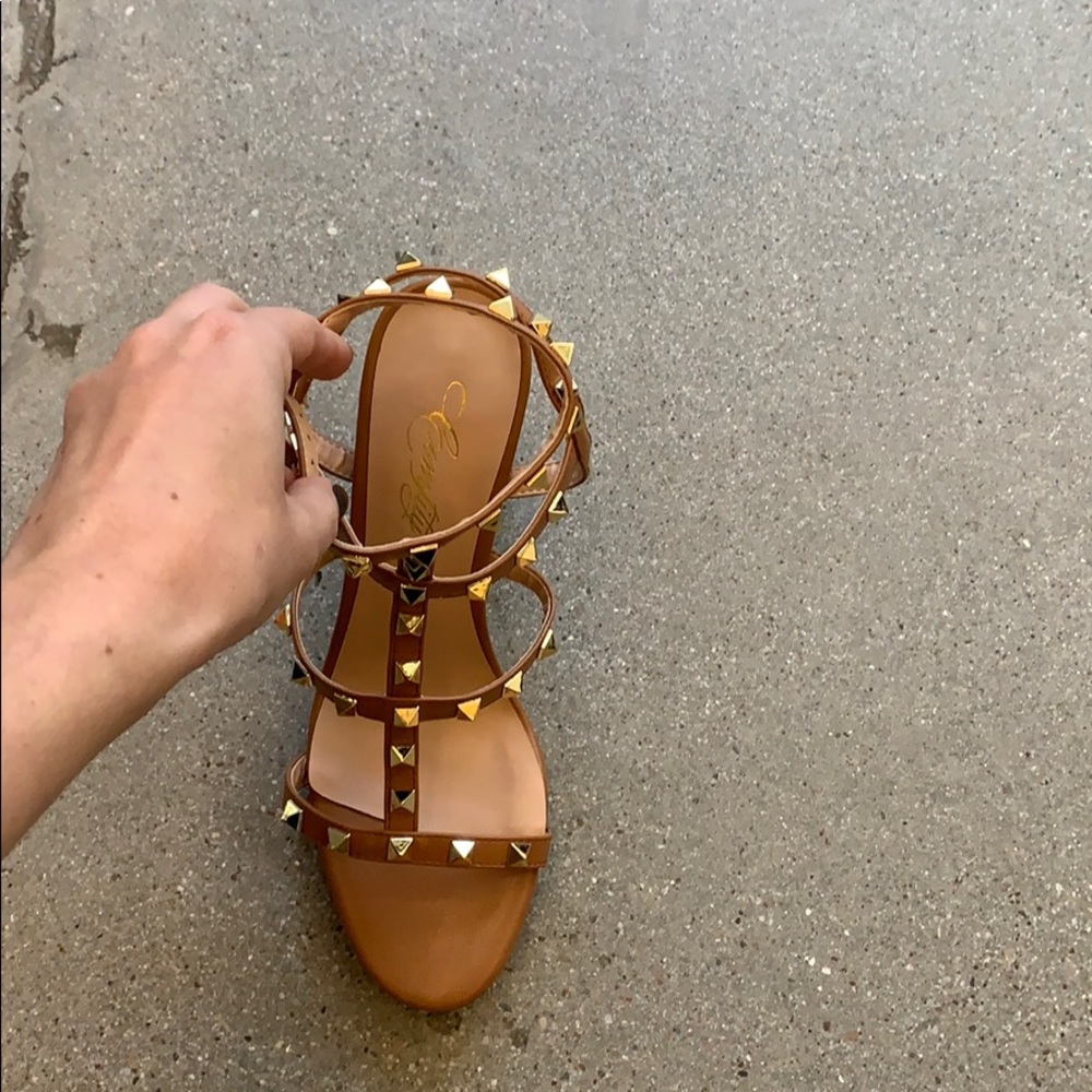 Rock studded heels